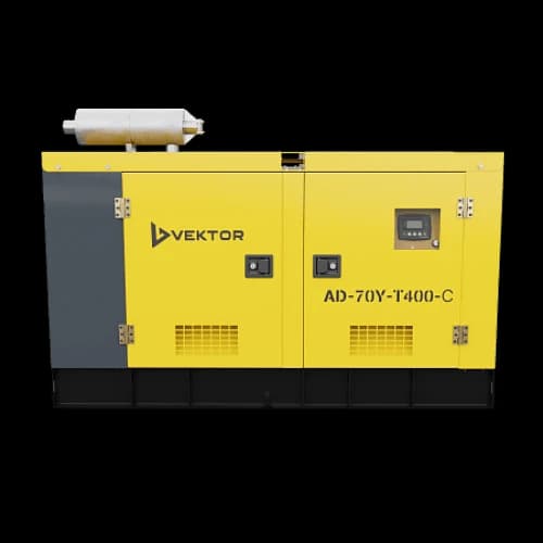 Дизельный генератор Vektor AD-70Y-T400 в шумозащитной кожухе